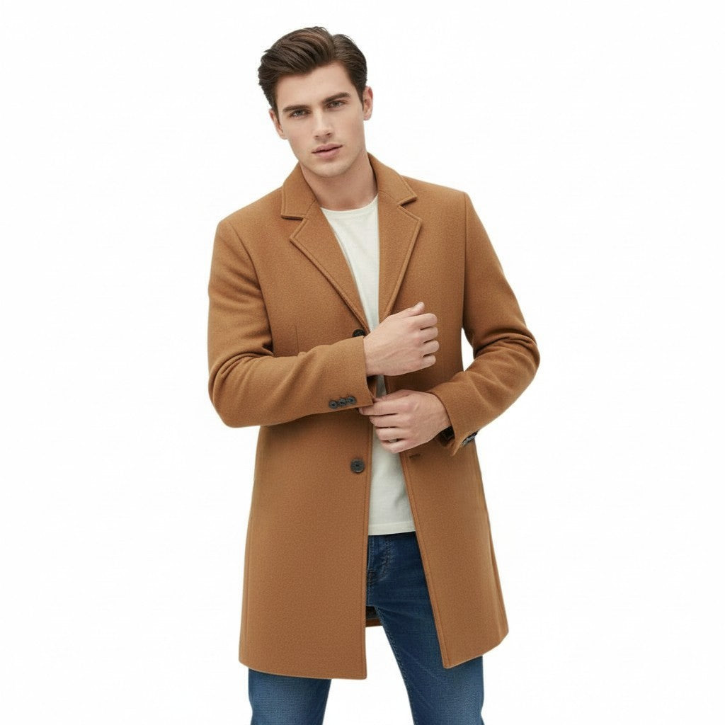 Villaayr Men’s Long Winter Coat-Villaayr