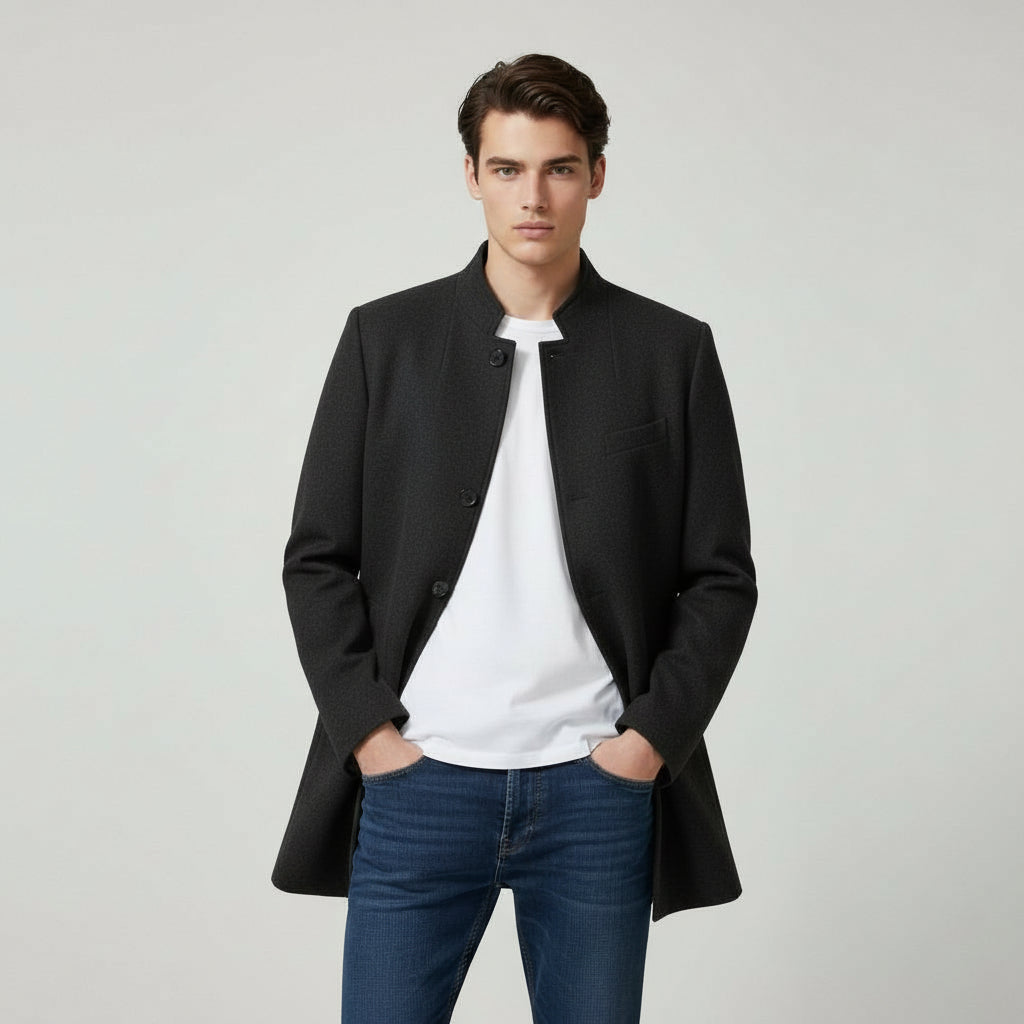 Villaayr Men’s Modern Fall Coat-Villaayr