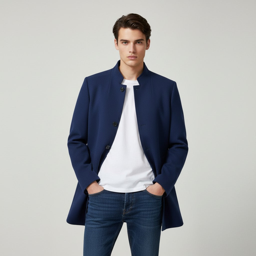 Villaayr Men’s Modern Fall Coat-Villaayr