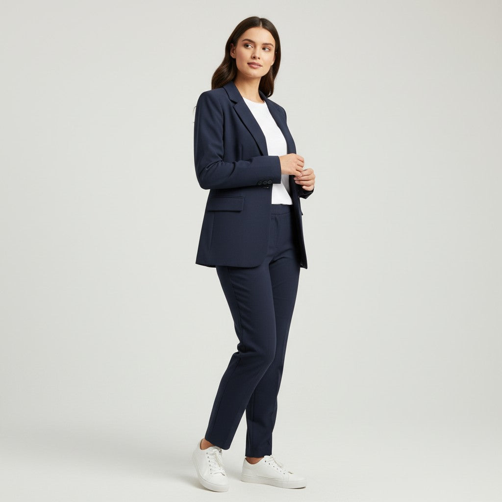 Villaayr Women’s Blazer and Pants Business Suit Set-Villaayr