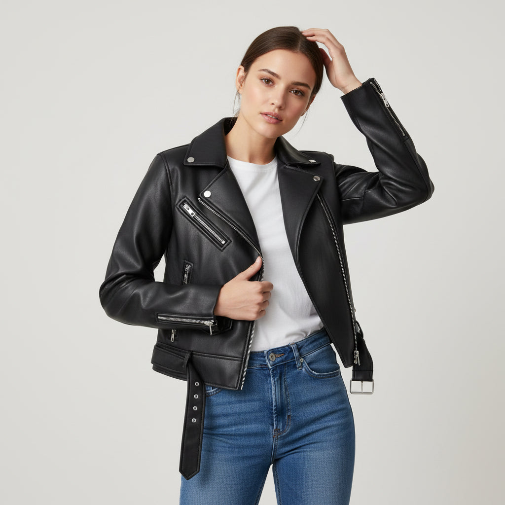 Villaayr Women’s Genuine Leather Jacket-Villaayr