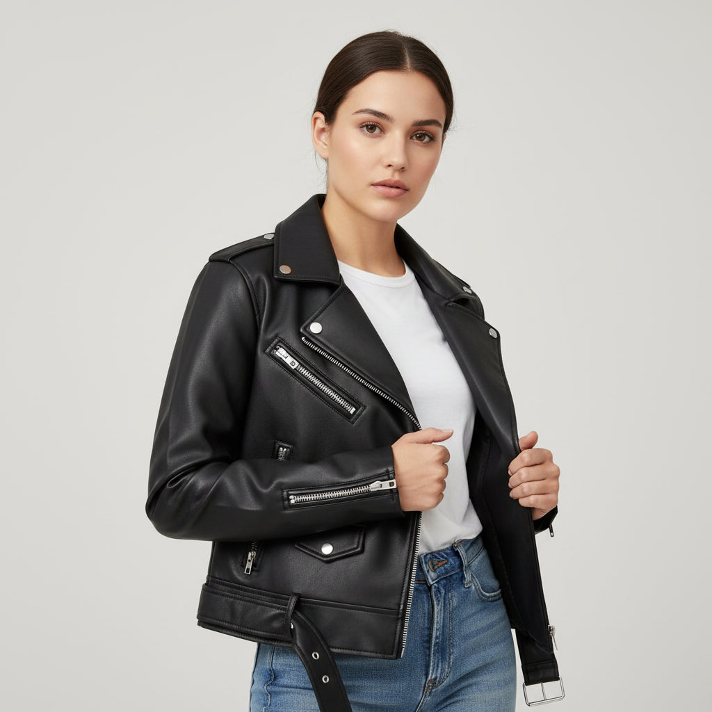 Villaayr Women’s Genuine Leather Jacket-Villaayr