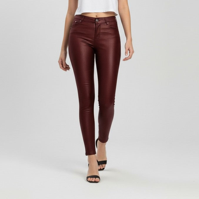 Villaayr Women’s PU Leather Autumn Pants-Villaayr