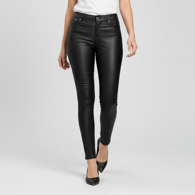 Villaayr Women’s PU Leather Autumn Pants-Villaayr