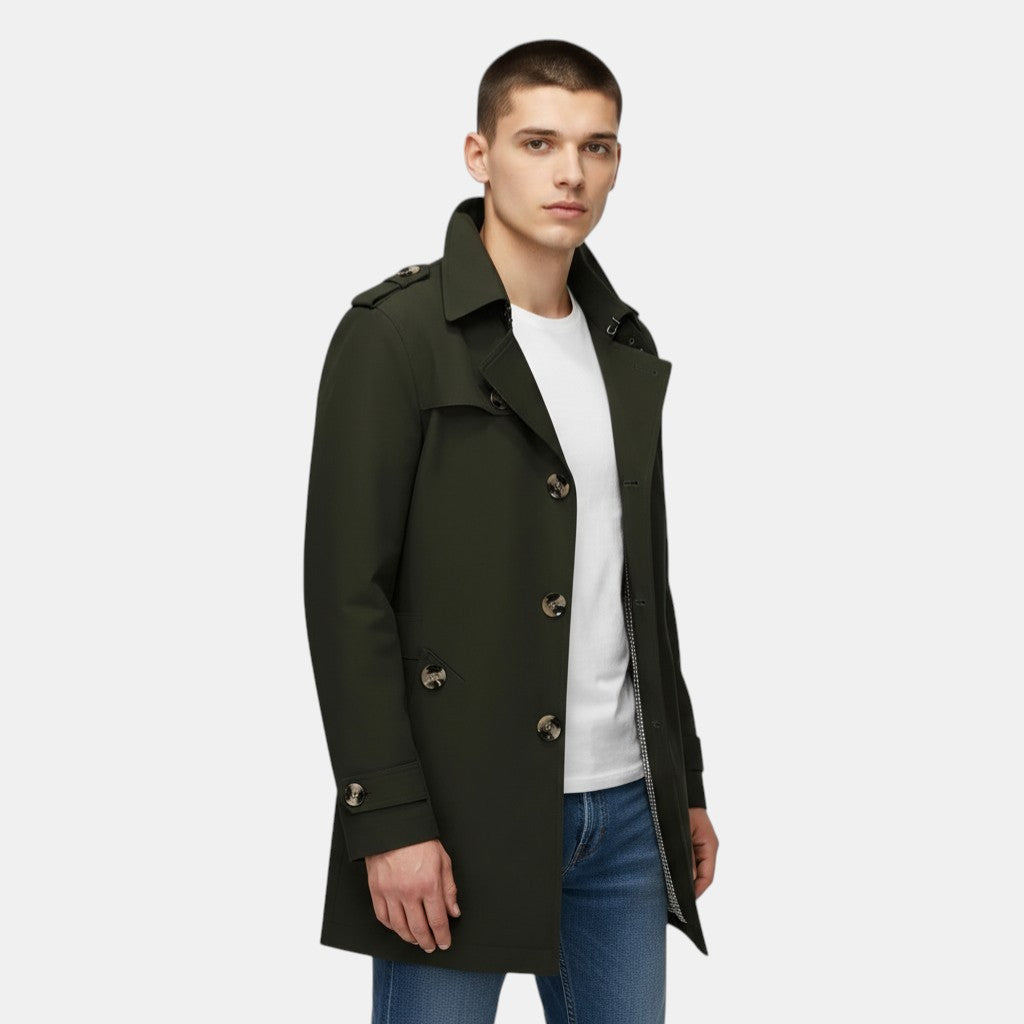 Classic Stylish Trenchcoat Outerwear-villaayr.com