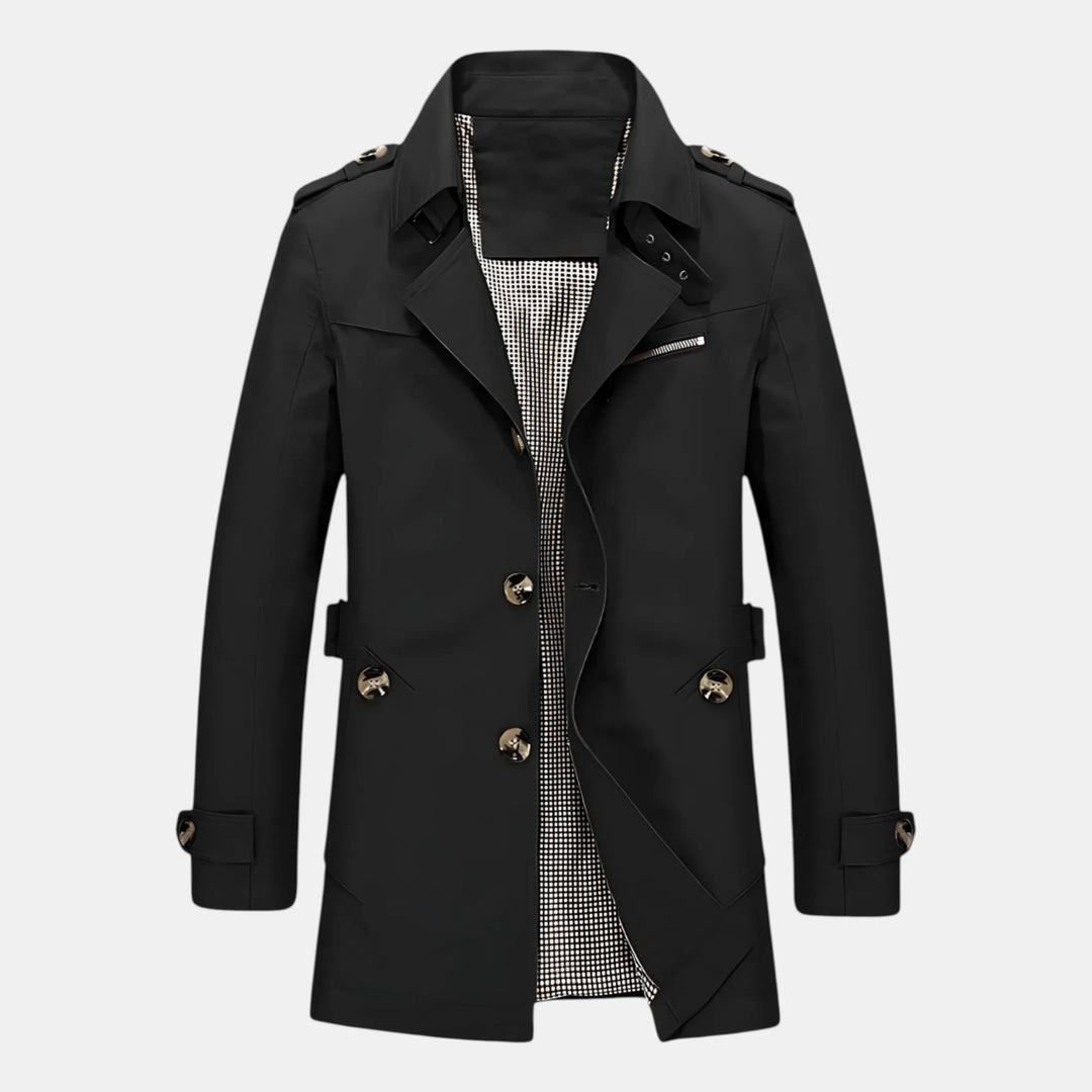 Classic Stylish Trenchcoat Outerwear-villaayr.com