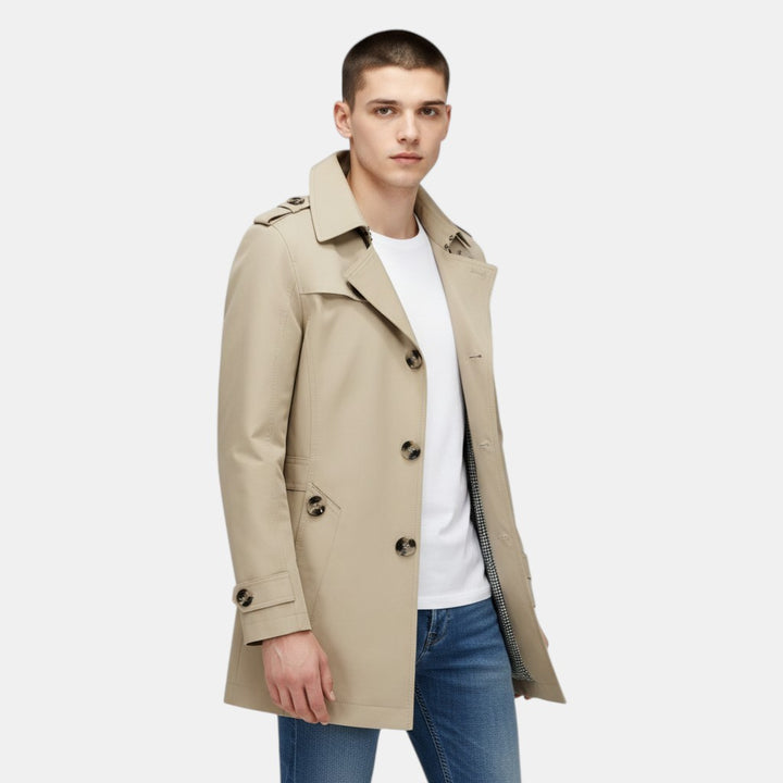 Classic Stylish Trenchcoat Outerwear-villaayr.com