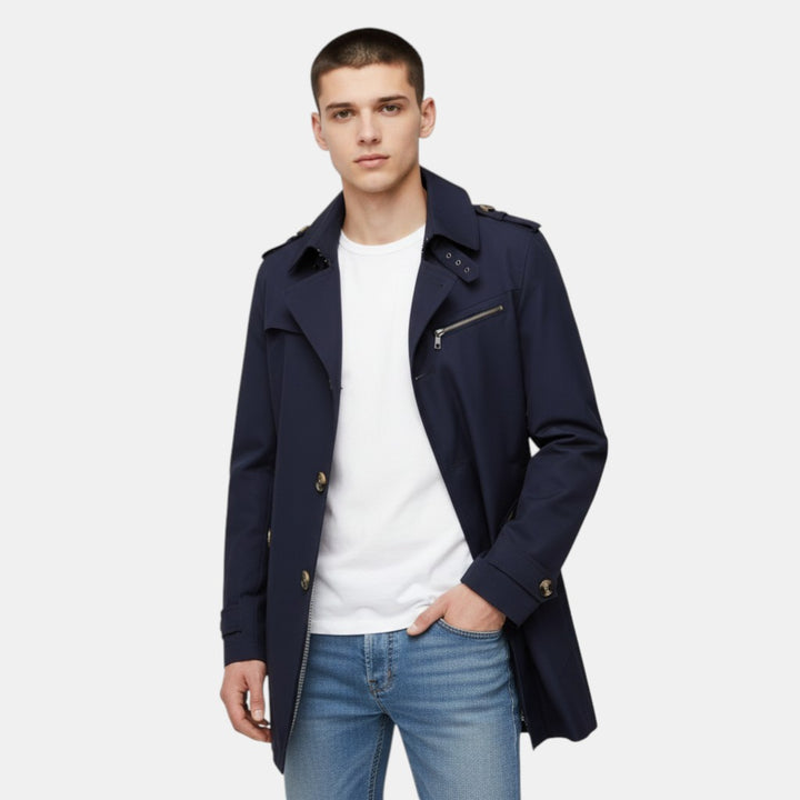 Classic Stylish Trenchcoat Outerwear-villaayr.com