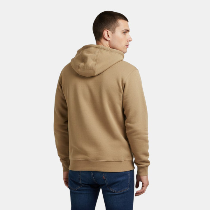 Men’s Half Zip Hoodie with Zipper Pockets-Villaayr