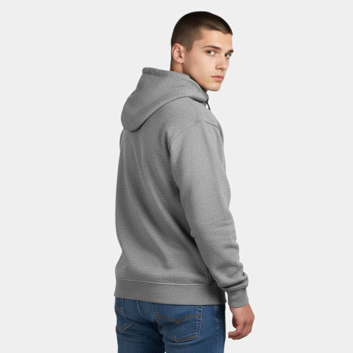 Men’s Half Zip Hoodie with Zipper Pockets-Villaayr