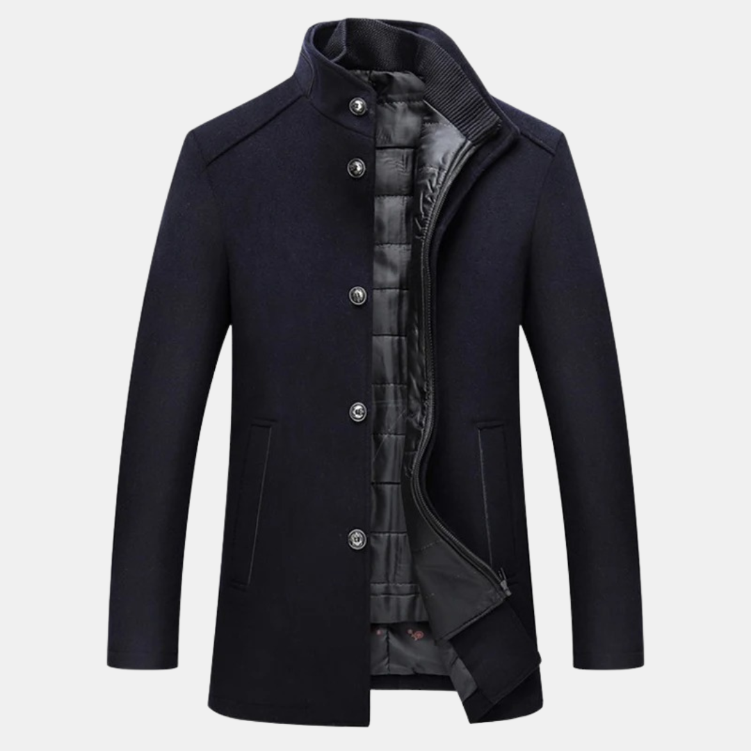 Men’s Stand-Up Collar Jacket-villaayr.com