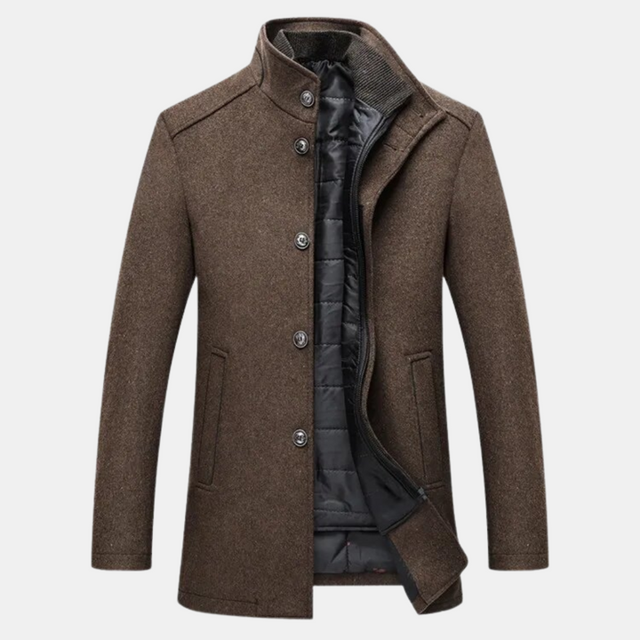 Men’s Stand-Up Collar Jacket-villaayr.com