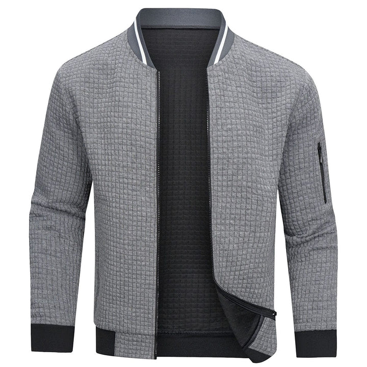 Men’s Zip Up Cardigan Jacket with Pockets-Villaayr