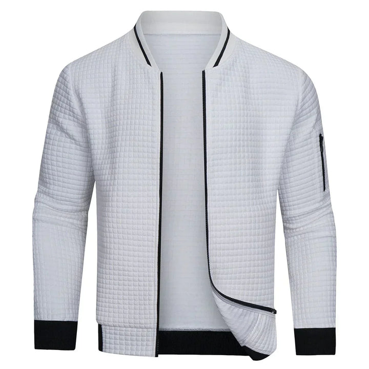Men’s Zip Up Cardigan Jacket with Pockets-Villaayr
