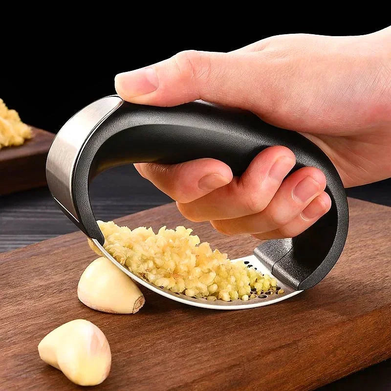 Stainless Steel Garlic Press-villaayr.com