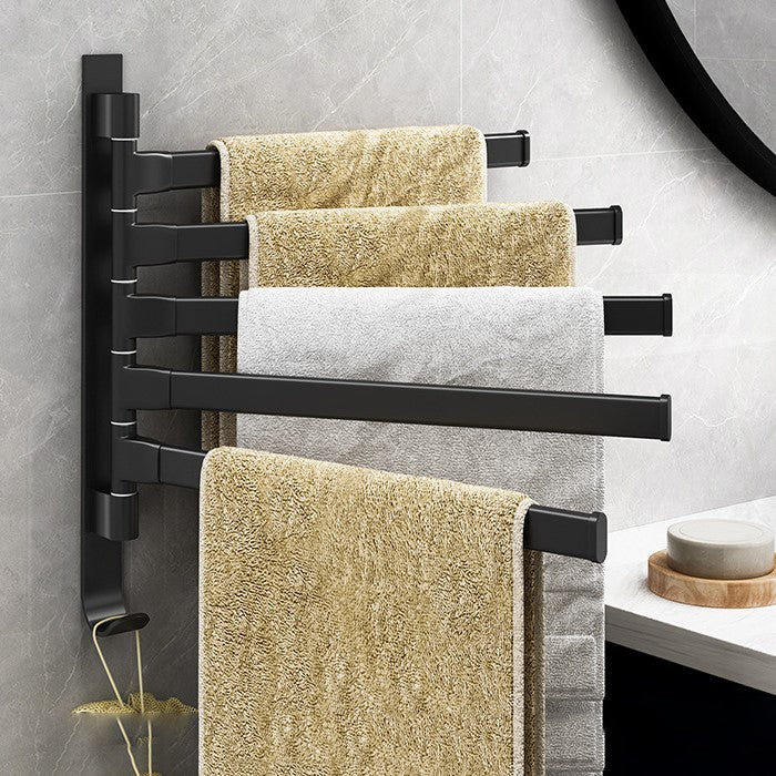 Towel Holder with 5 Adjustable Arms-villaayr.com
