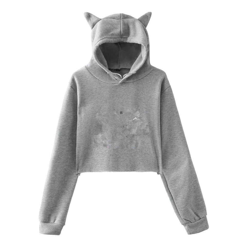 Women’s Cropped Hoodie with Boxy Fit-Villaayr