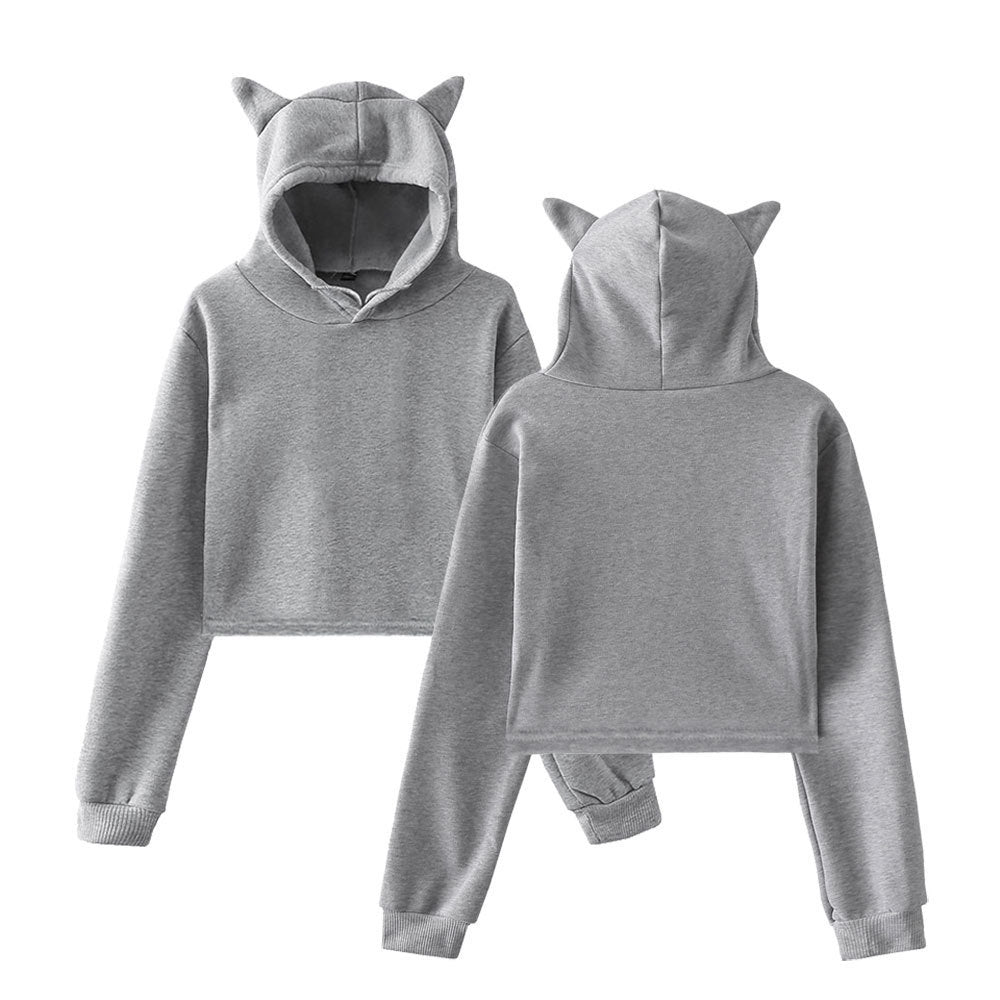 Women’s Cropped Hoodie with Boxy Fit-Villaayr