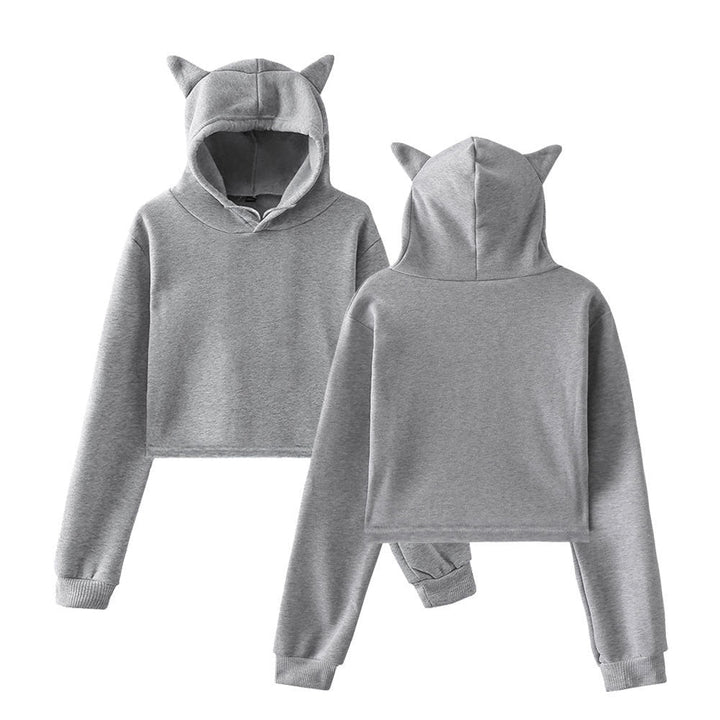 Women’s Cropped Hoodie with Boxy Fit-Villaayr