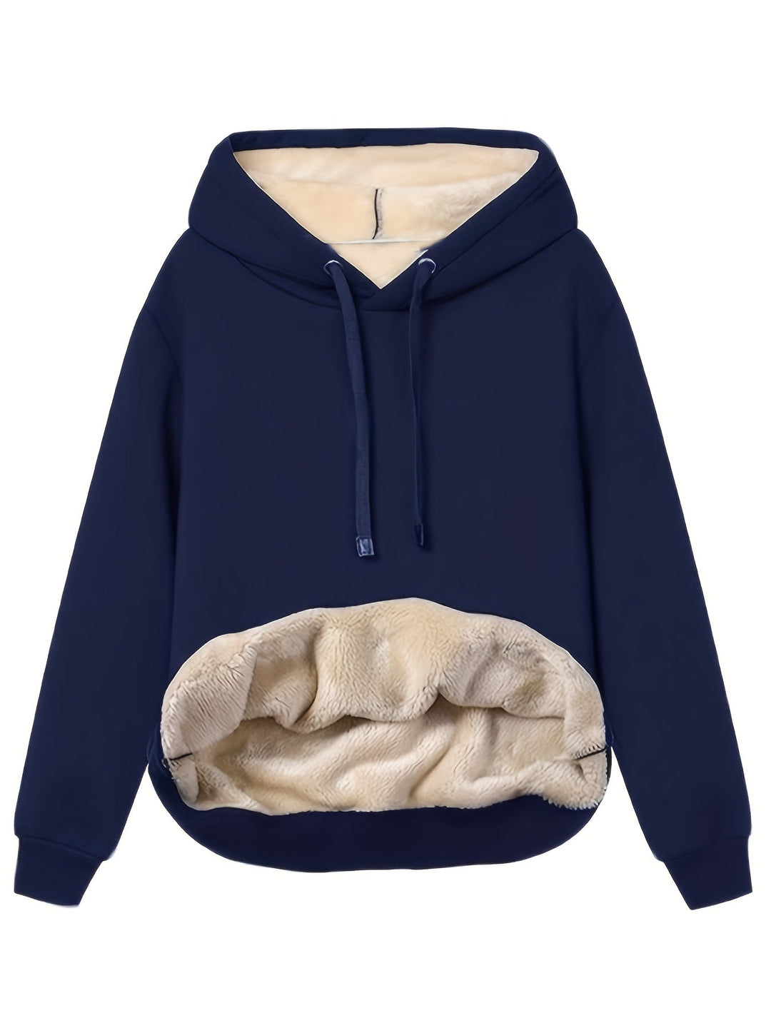 Women’s Fleece Lined Pullover Hoodie Relaxed Fit-Villaayr