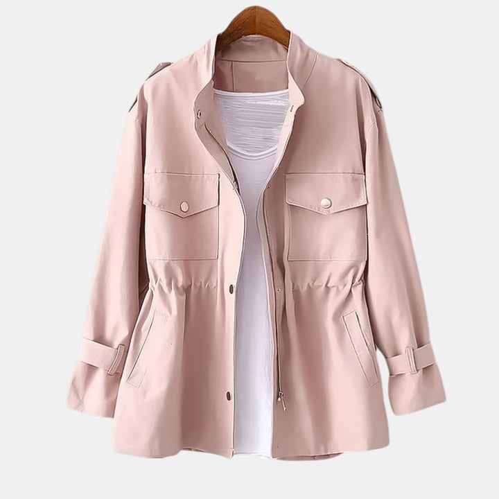 Women’s Lightweight Utility Jacket with Front Zip-Villaayr
