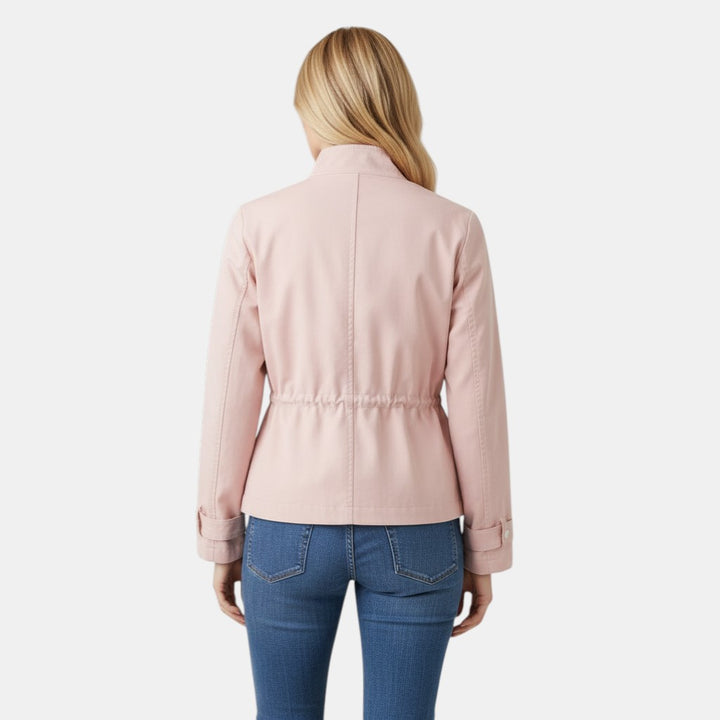Women’s Lightweight Utility Jacket with Front Zip-Villaayr