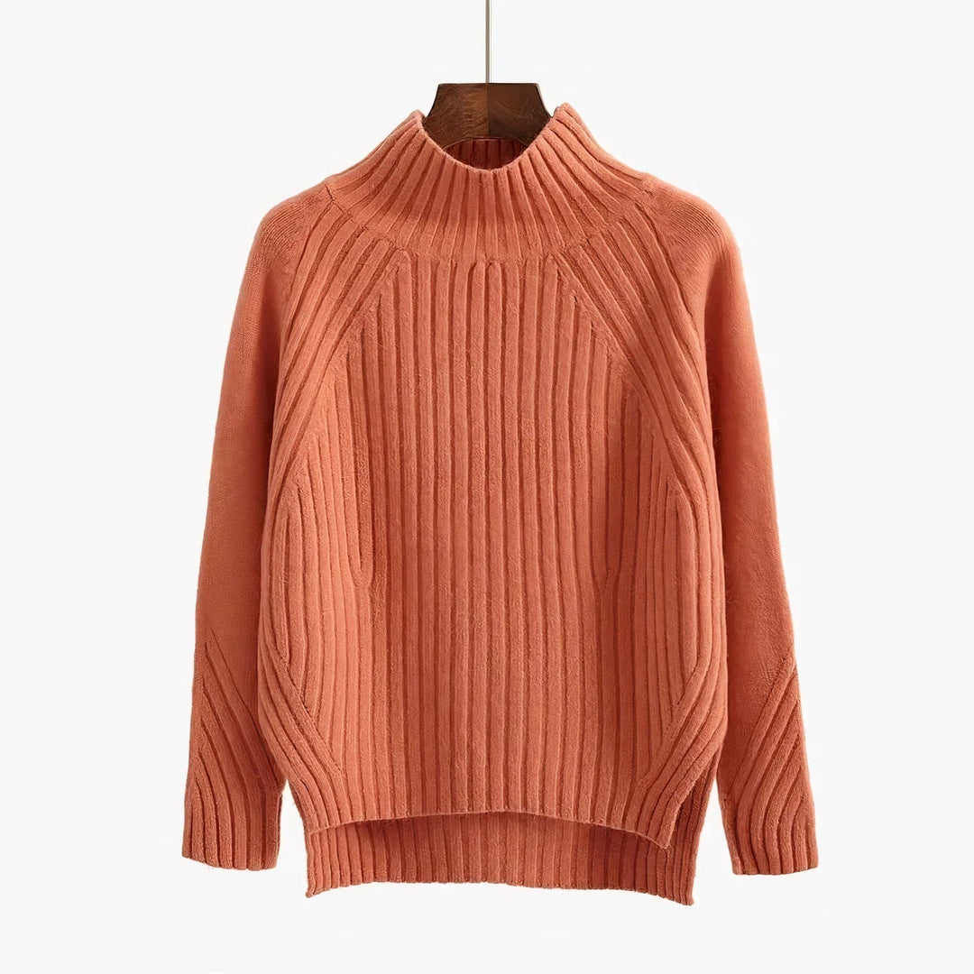 Women’s Merino Wool Roll Neck Jumper-villaayr.com